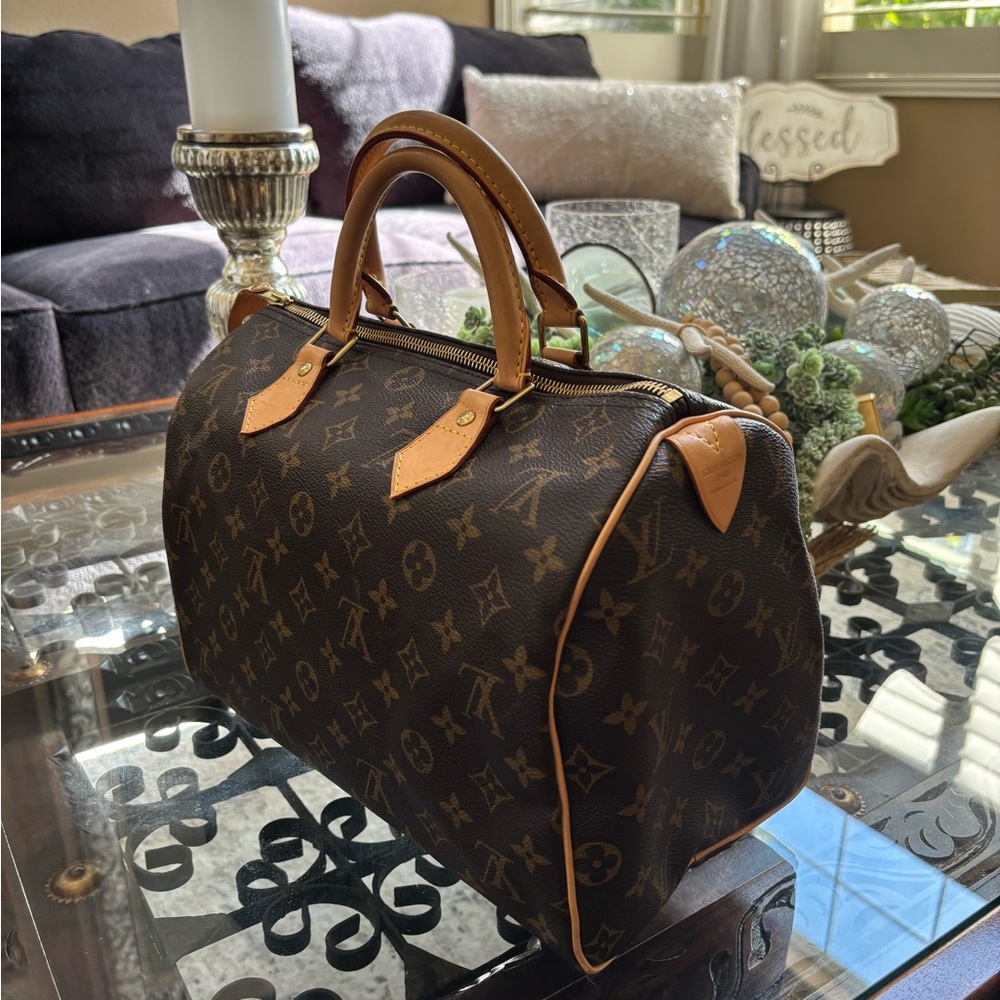 Louis Vuitton excellent! Speedy 30 Luxury lv Designer Handbag clean!! Monogram